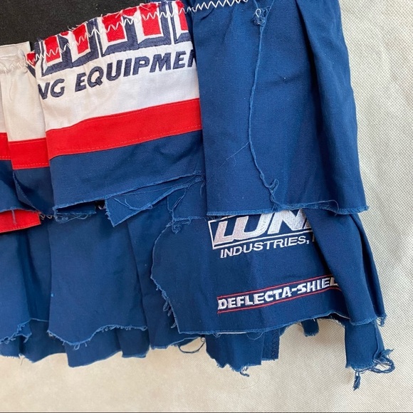 Summit Racing Vintage Handmade Tiered Employee Shirt Ruffled Skirt One Of A Kind - Picture 7 of 8